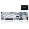 Teclado Mecanico Aula F108 Triple Conexión, Reaper Switch & Zephyr Blanco & Negro Inglés Internacional