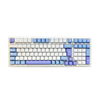 AULA Teclado Mecanico Gamer F99, RGB, Español Latam, Gray Switch, Alámbrico (Azul con morado/Azul/Verde)