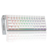 Teclado magnético AULA Win60he 8k, idioma inglés, interruptor estadounidense, gris, color blanco